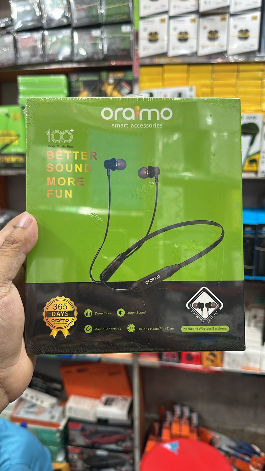 oraimo "Better Sound More Fun" Wireless Neckband Earphone