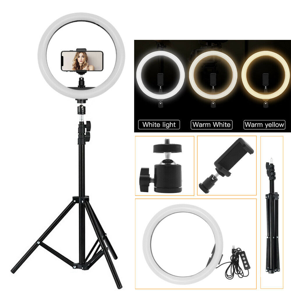 12 Inch LED Ring Fill Light with Mobile Holder