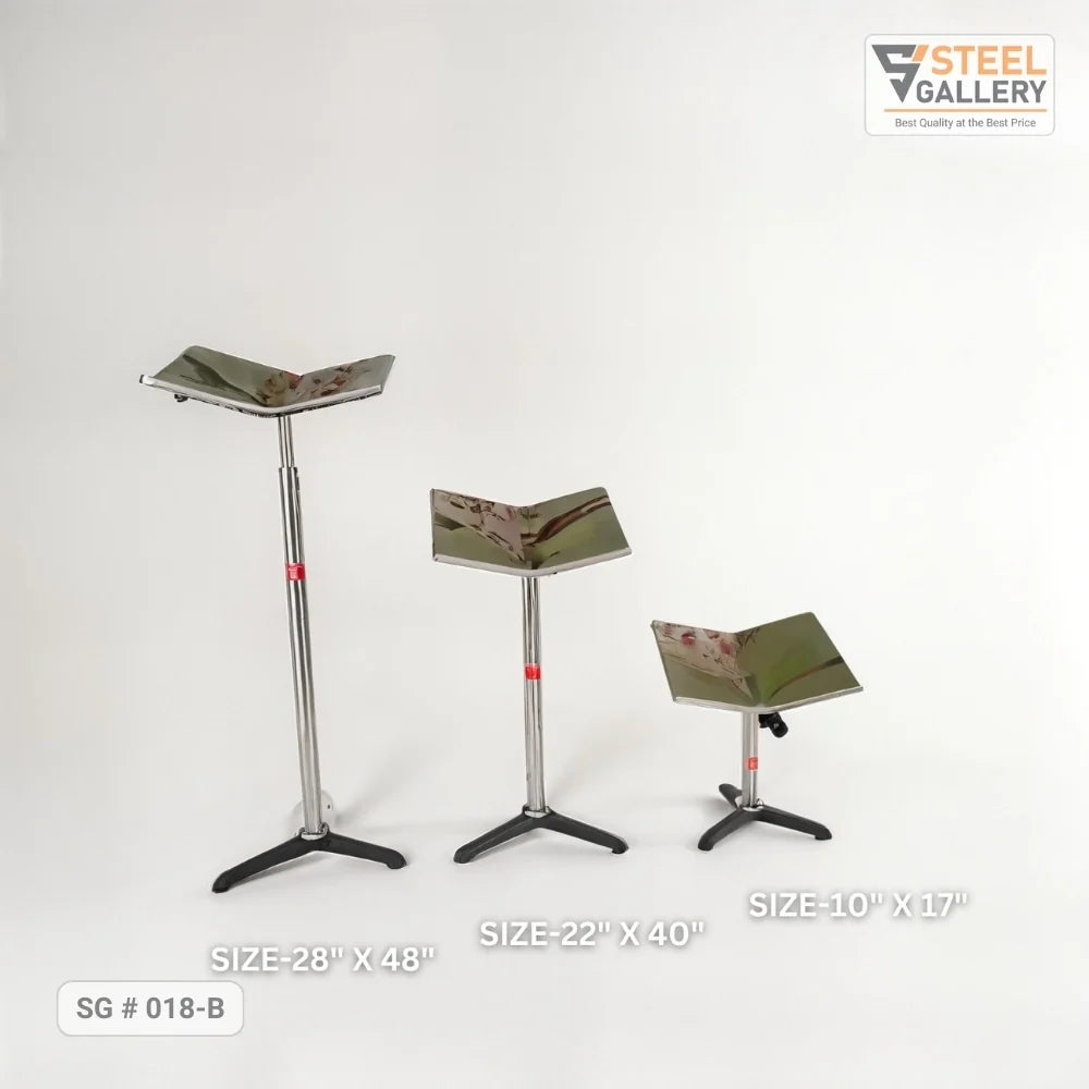 Adjustable Stainless Steel V-Top Salon & Studio Stand