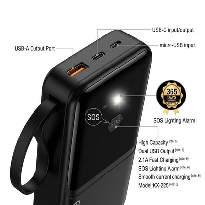 Ariamo TITAN 20000mAh 66W Super Fast Charging Power Bank (Model: KX-225)