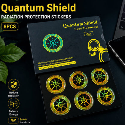 Quantum Shield Nano Technology Anti-Radiation Sticker (6-Pack)