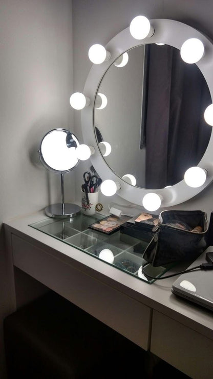 Premium Hollywood Vanity Mirror Lights Kit with Dimmable LED Bulbs