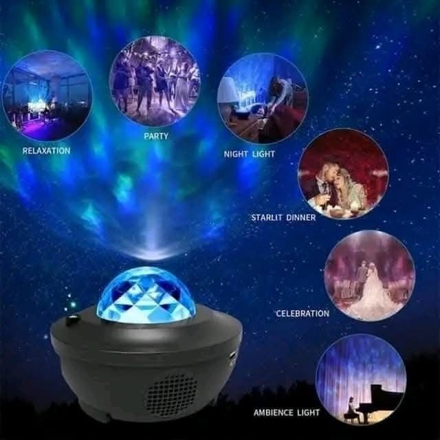 Smart Galaxy Star Projector Night Light with Bluetooth Speaker