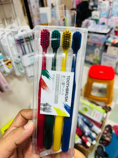 Japanese Style Ultra-Soft Micro-Bristle Toothbrush (4-Pack Combo)