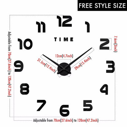 Modern 3D Wall Clock