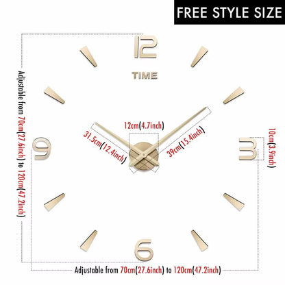 Modern 3D Wall Clock
