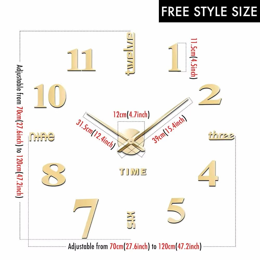 Modern 3D Wall Clock